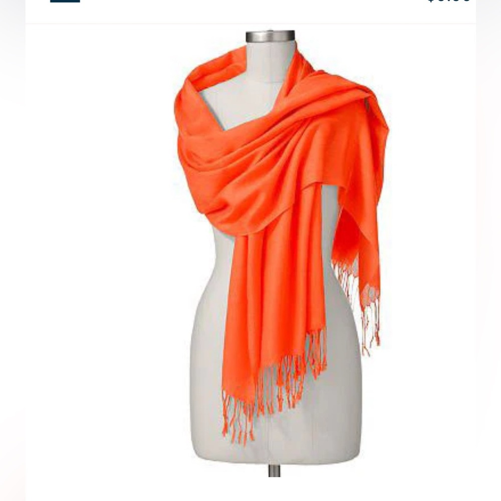 Apt. 9 Orange Wrap Scarf with Soft Texture
